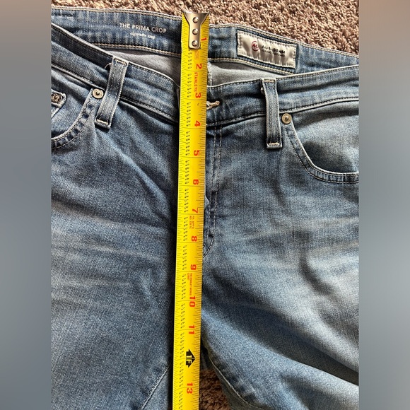 🩵AG Adriano Goldschmied The Prima Crop Cigarette Crop, size 10. - Picture 7 of 8